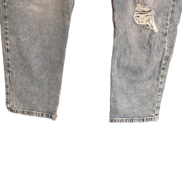 NEW LOOK TORI Straight Leg Mom Jeans Distressed Light Blue Wash Women's 12 - Picture 6 of 6